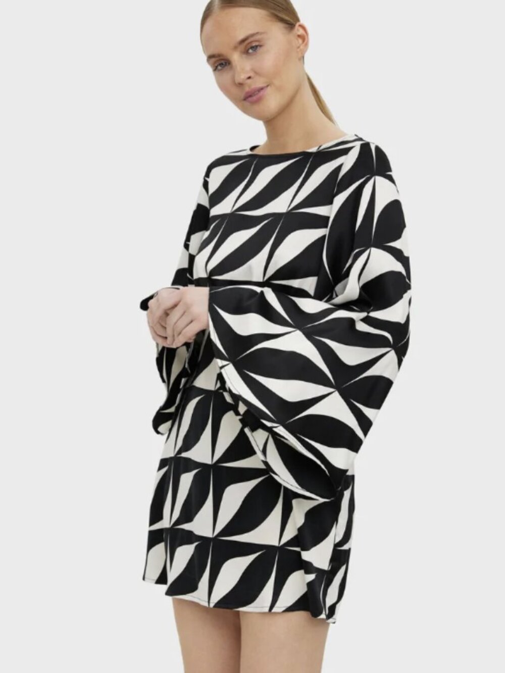 Vero Moda Boat Neck Printed Dress